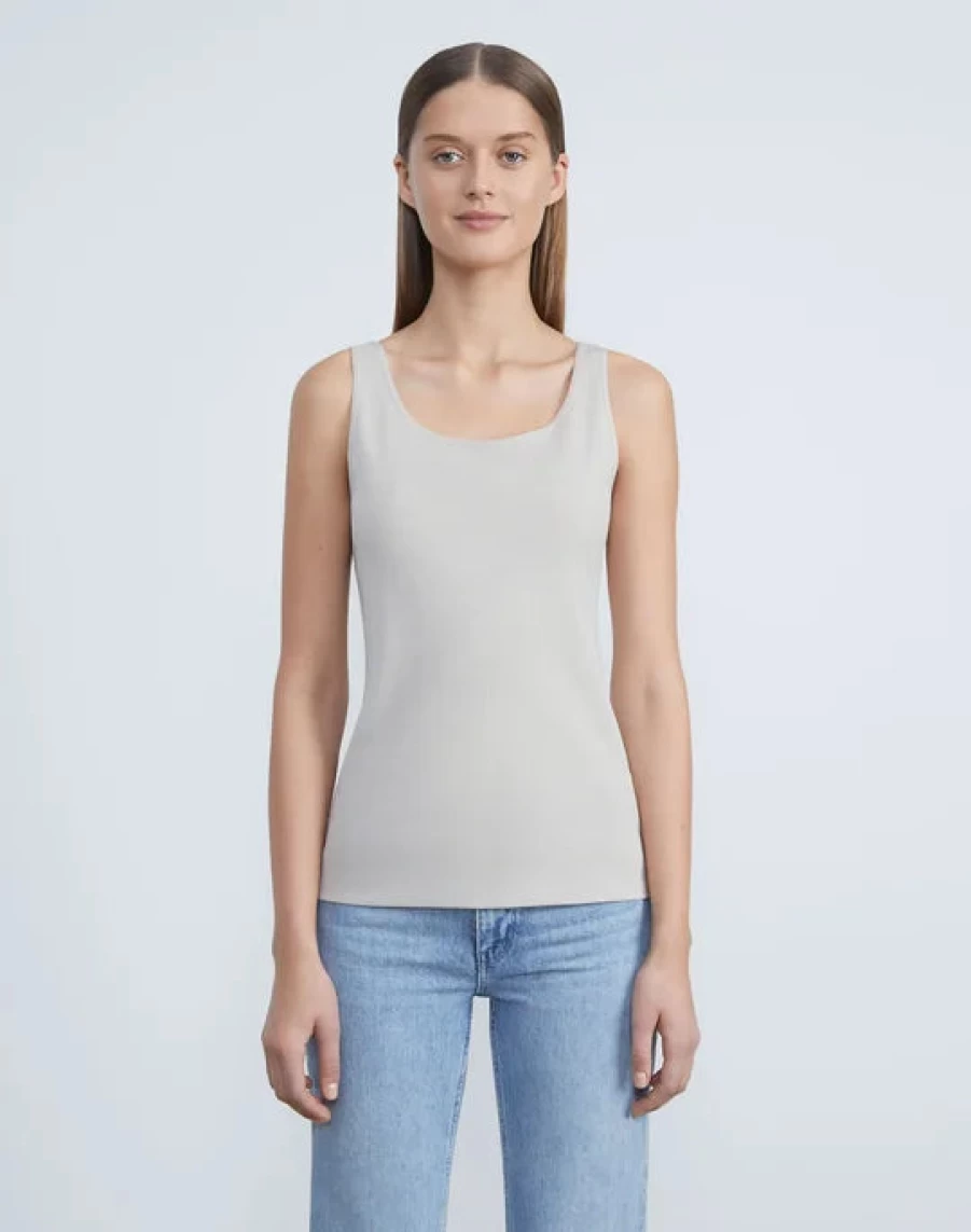 Lafayette 148 New York Rider Tank Top - Women's Elegant Casual Blouse