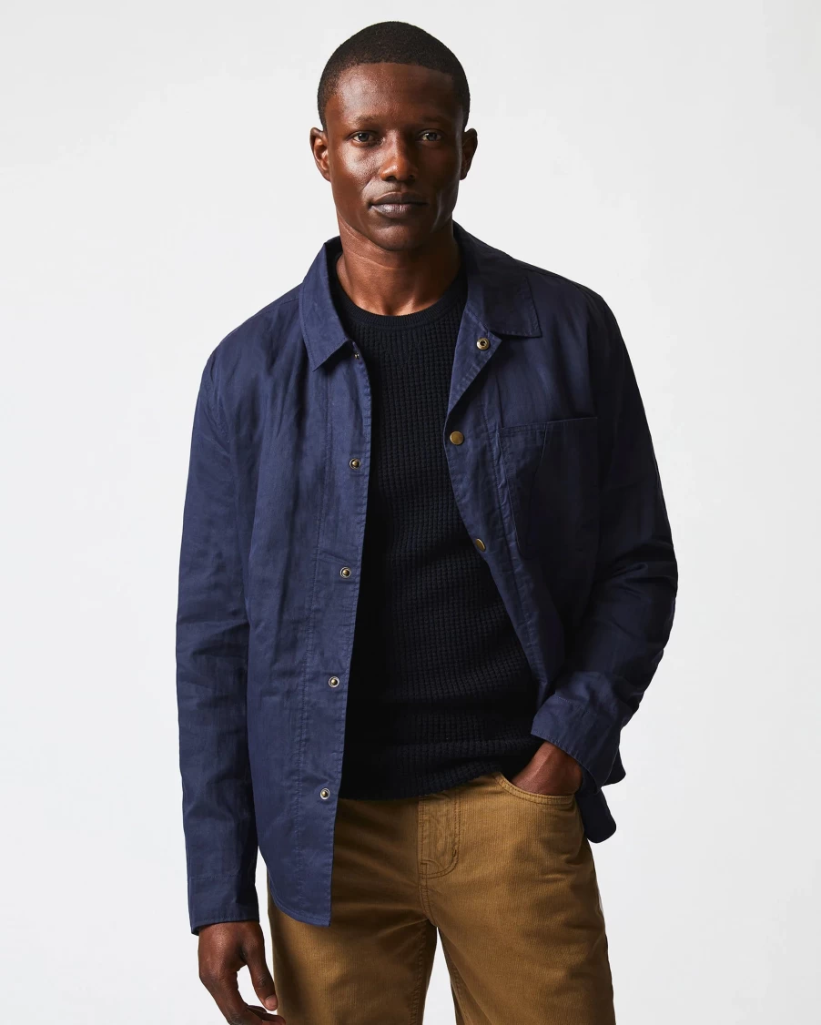 Billy Reid Leroy Shirt Jacket - Men's Casual Button-Up Lightweight Outerwear Coat