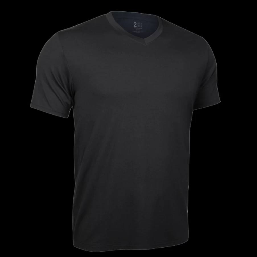 2UNDR Men's V-Neck T-Shirt - Soft Comfortable Casual Tee for Everyday Wear