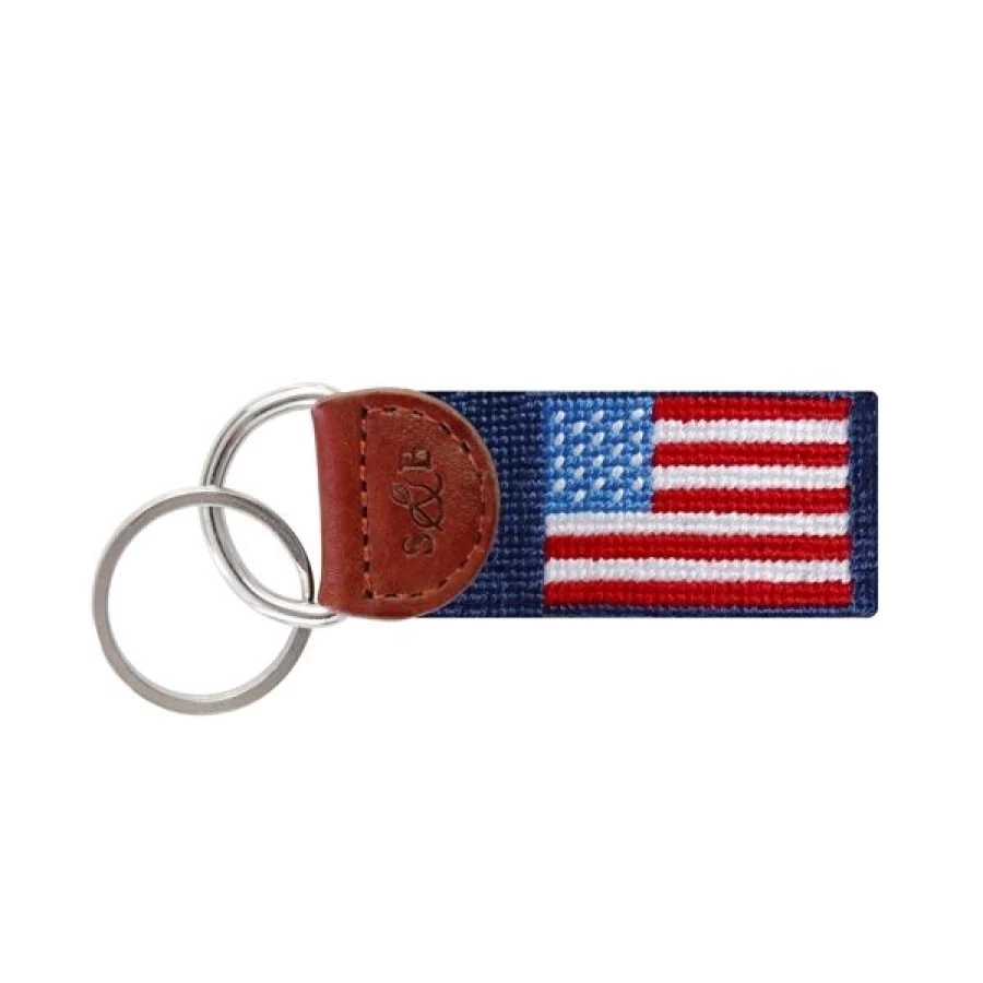 Smathers & Branson Premium Leather Key Fob – Stylish and Durable Keychain Accessory