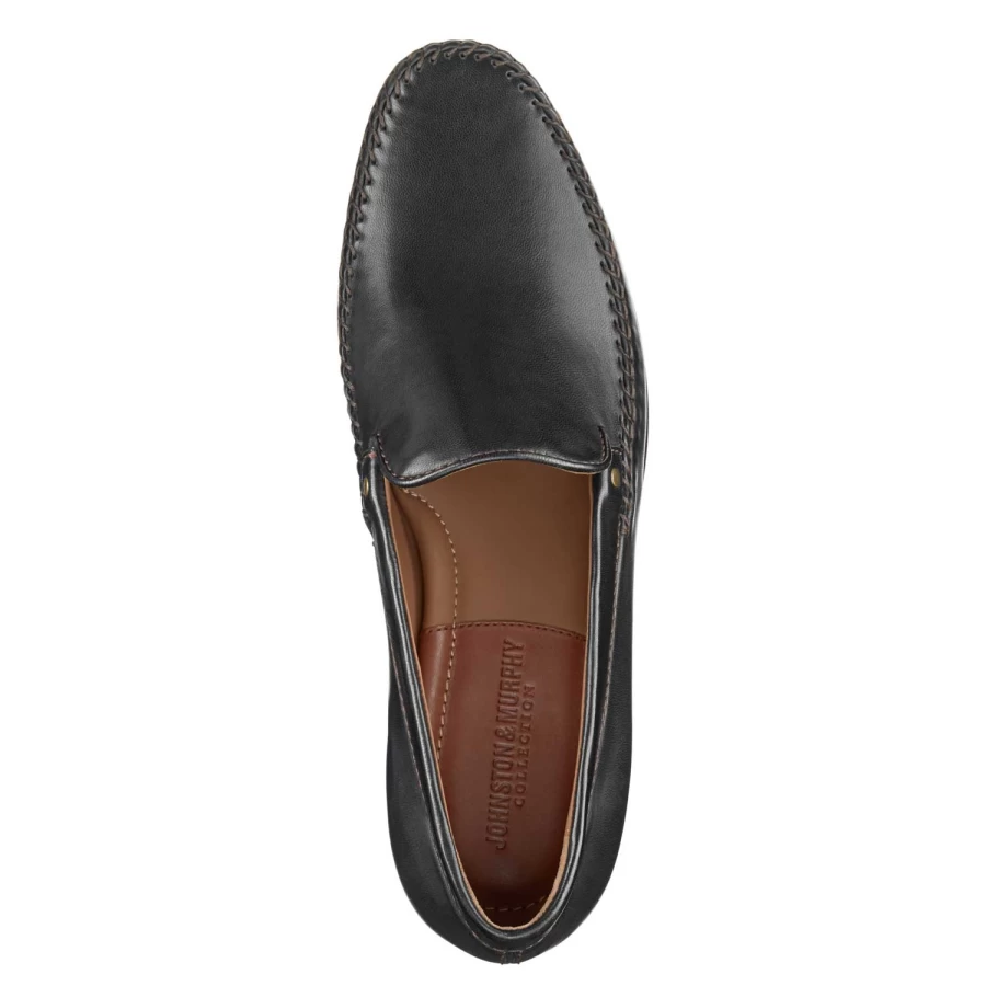J&M Baldwin Leather Loafer Shoes for Men - Classic Slip-On Comfort & Style