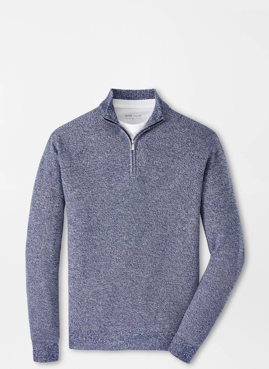 Peter Millar Nevis Twisted Quarter-Zip Sweater for Men - Premium Knit Pullover