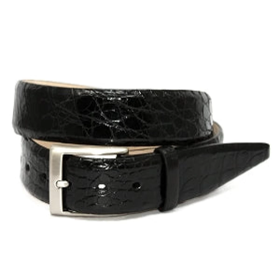Torino Genuine Crocodile Leather Belt for Men - Premium Luxury Dress Belts