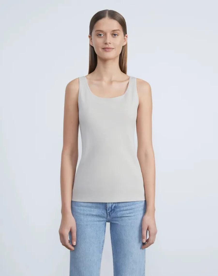 Lafayette 148 New York Rider Tank Top - Women's Elegant Casual Blouse