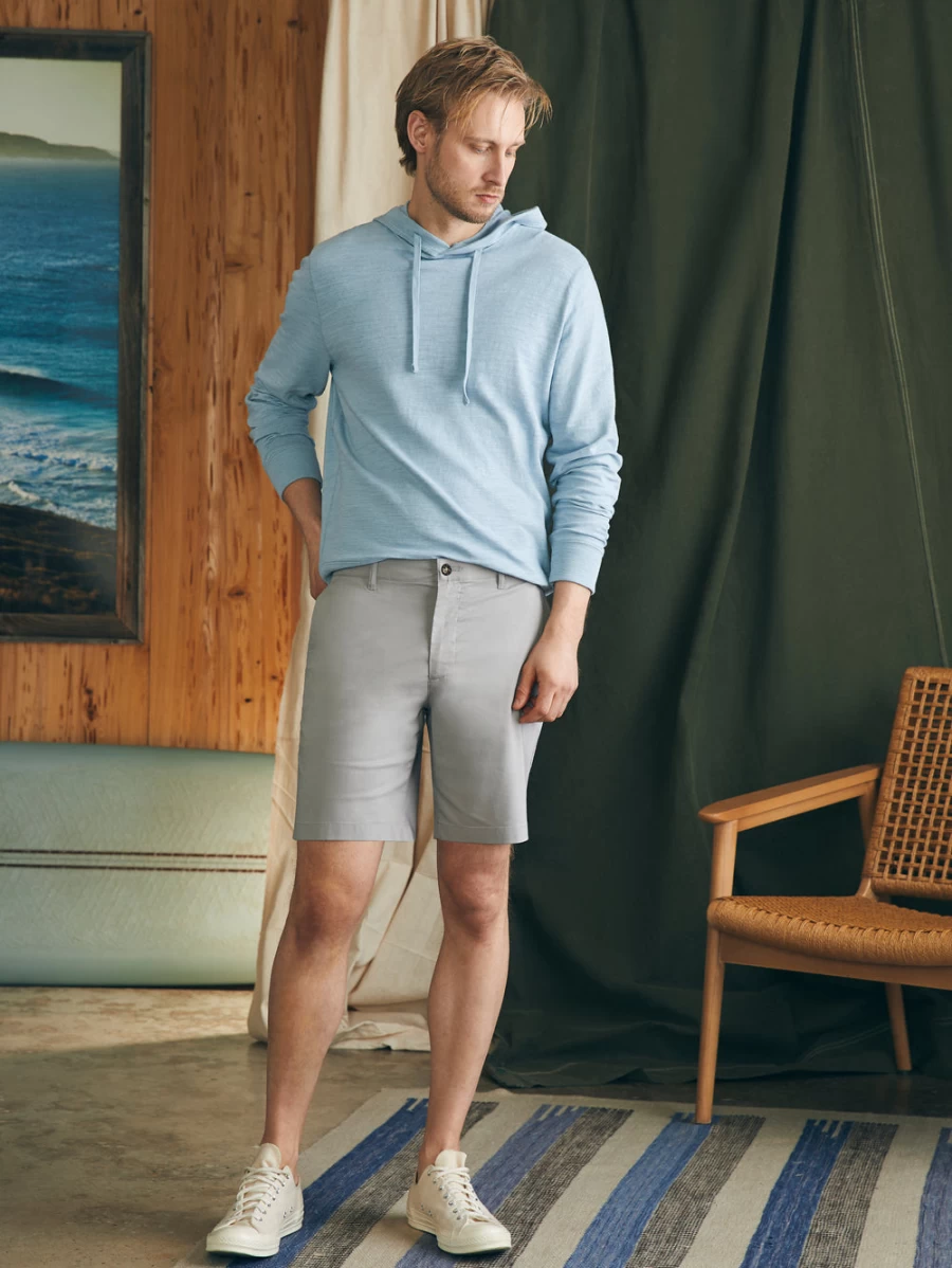 Faherty Men's 8" Movement Chino Shorts - Lightweight Comfortable Casual Summer Shorts