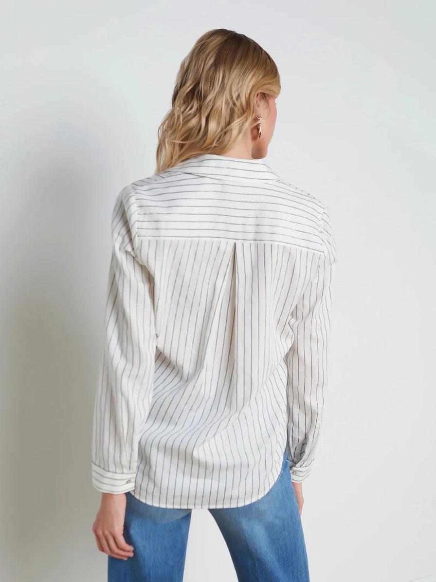 L'Agence Nina Long Sleeve Blouse - Women's Elegant Button-Up Shirt with Classic Fit