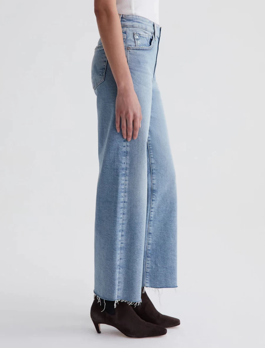 AG Jeans Saige Wide Leg Crop Pants in Eclipsed Wash