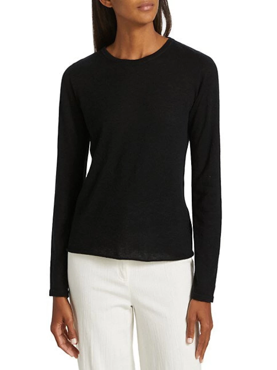 Kinross Cashmere Fitted Crew Neck Sweater for Men & Women | Soft Luxury Knitwear