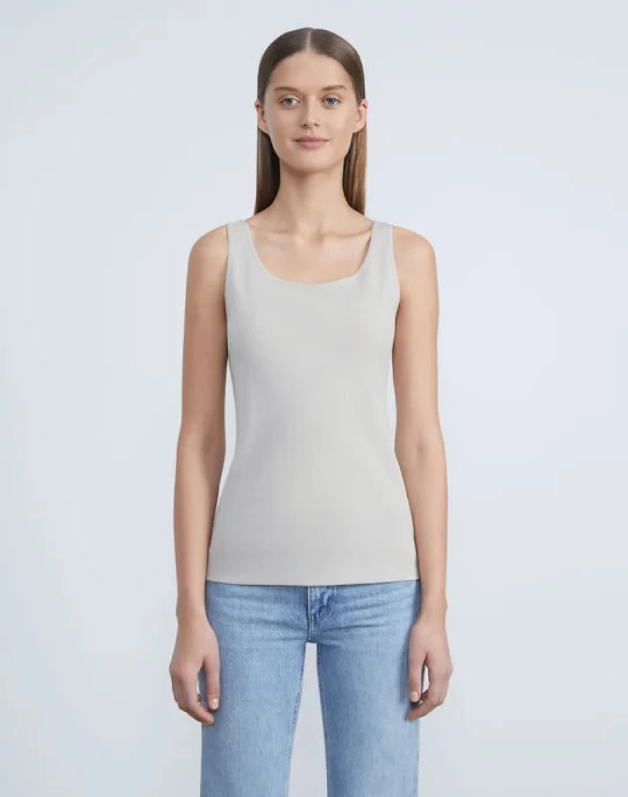 Lafayette 148 New York Rider Tank Top - Women's Elegant Casual Blouse